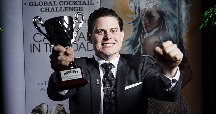 James Irvine celebrates his win