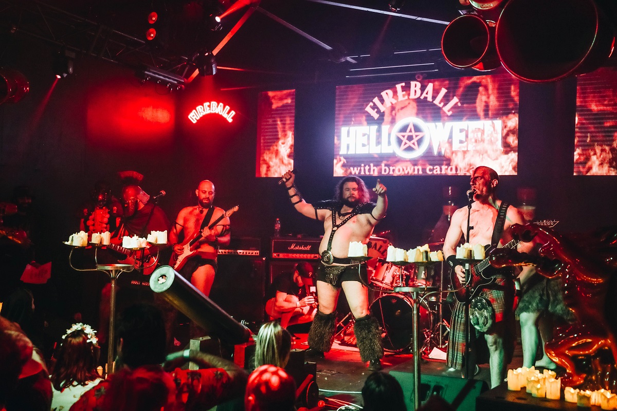 Fireball and Brown Cardigan Halloween