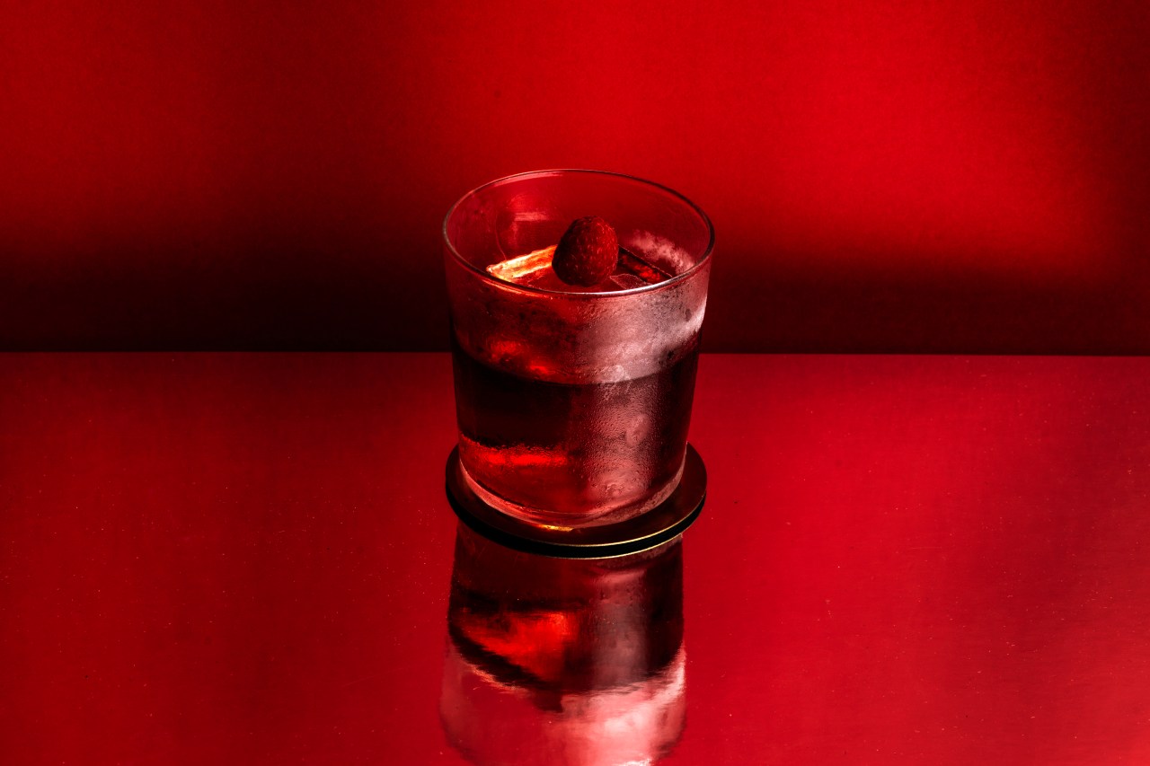 Raspberry Beret Negroni available at Bar Red, The Dolphin Hotel