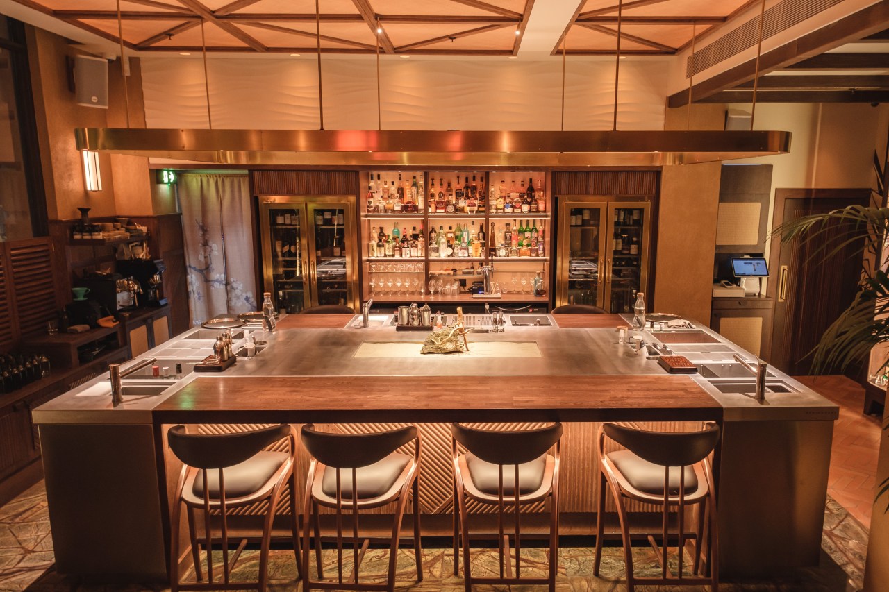 Inside the bar at Kwãnt, Mayfair