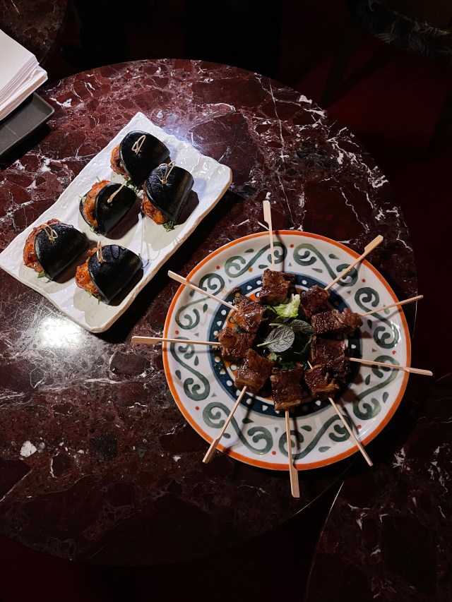 eggplant bao and ribs